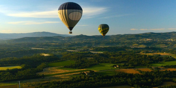 Hot air ballon flight experience over Umbrian and Tuscan Countryside