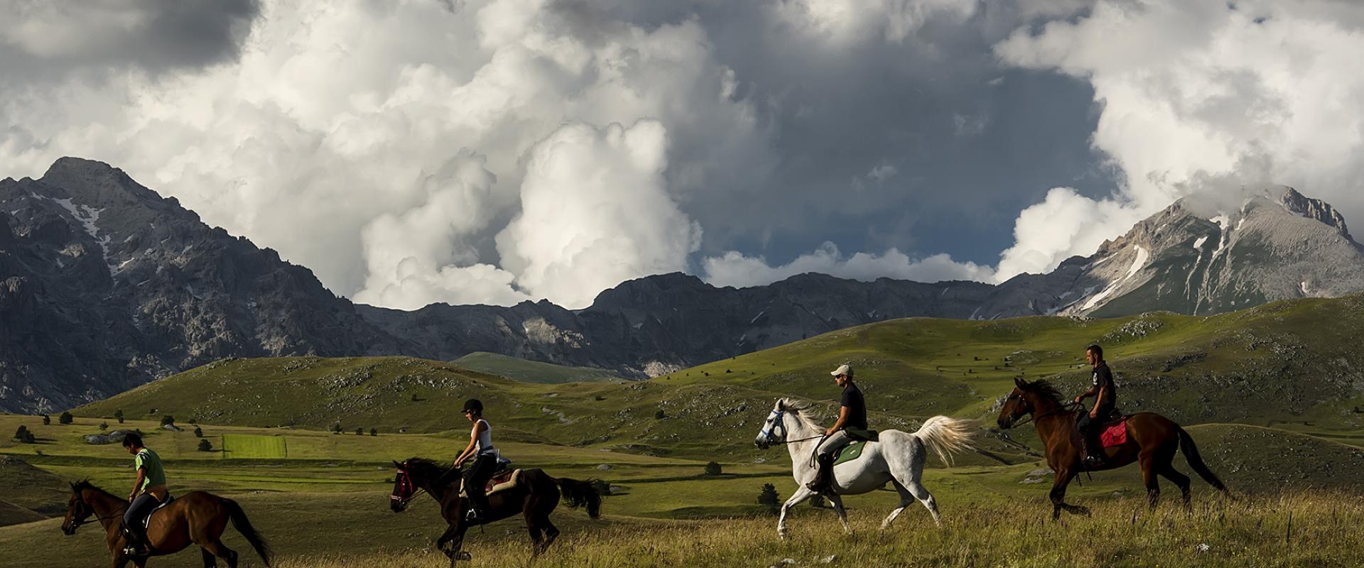 Horse hiking experience in Gran Sasso National Park Horse hiking experience in Gran Sasso National Park