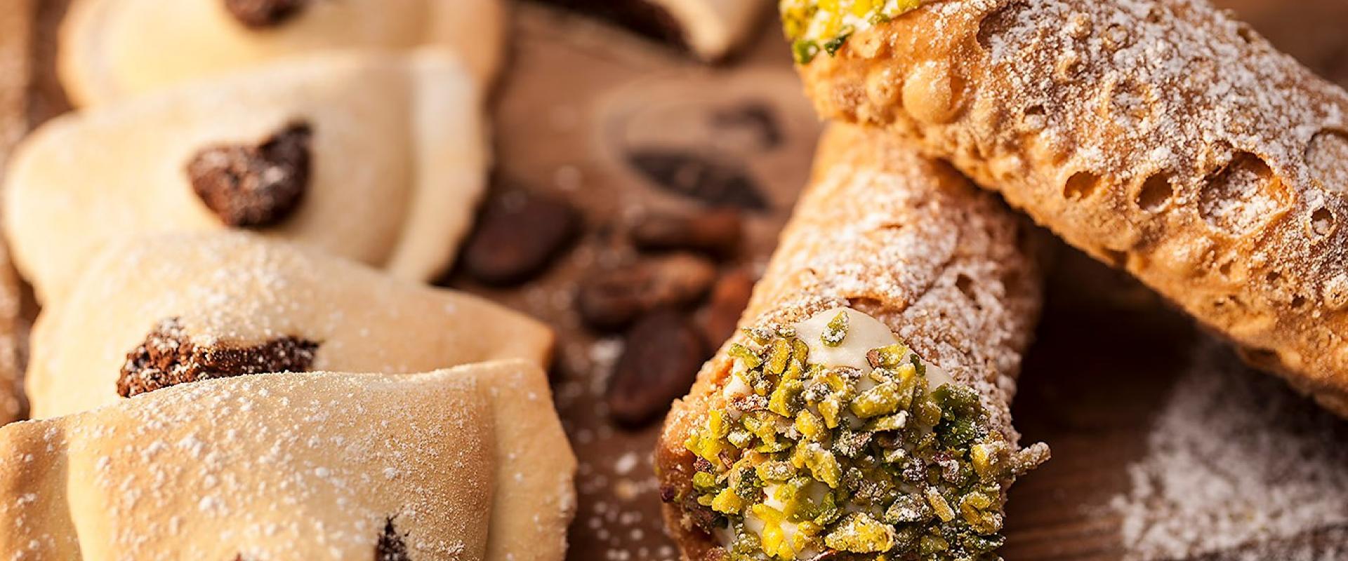 patisserie Tasting of typical sicilian patisserie in Erice