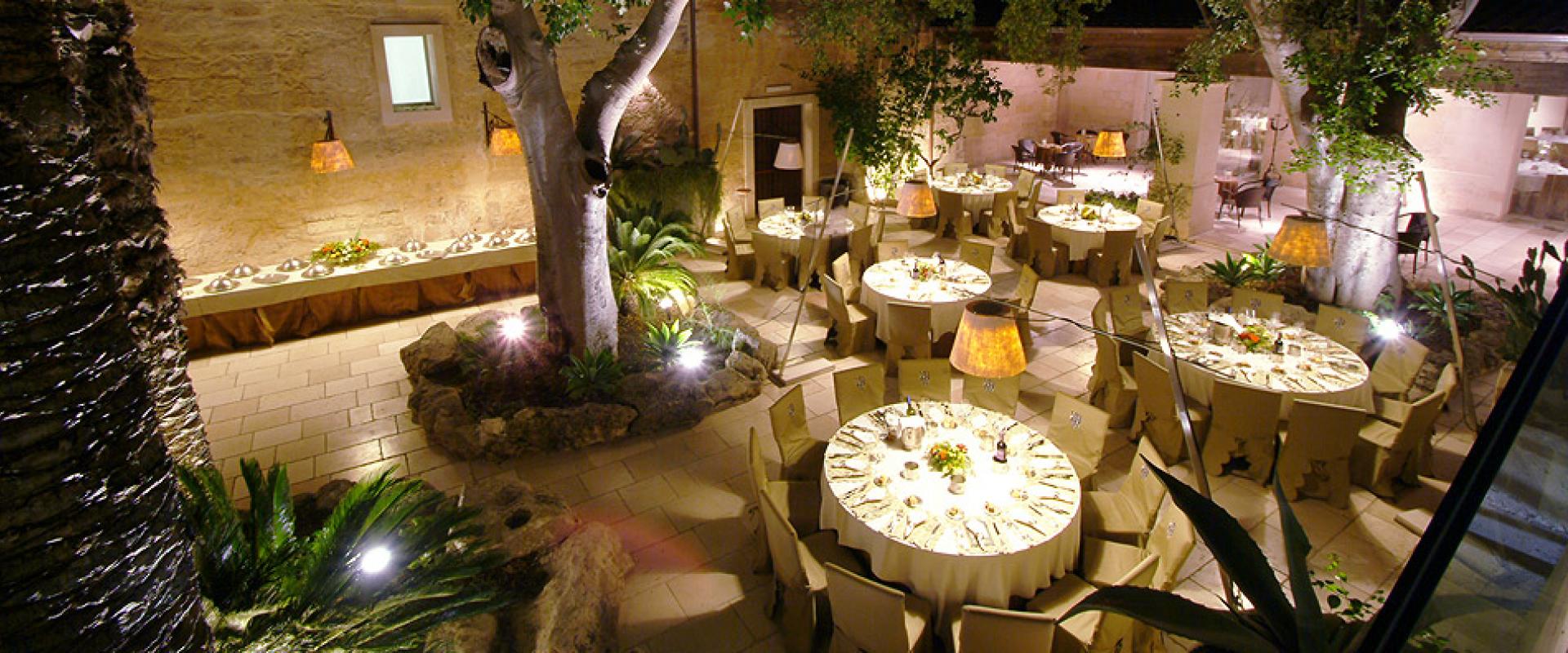 castle lunch in castle in Lecce